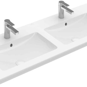 VILLEROY & BOCH VENTICELLO Doppelwaschbecken Keramik 130 cm breit