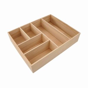 Fackelmann Schubkasten Einsatz Breite 26 cm Buchenholz