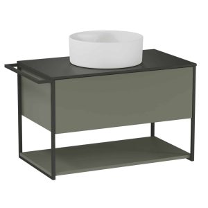 BADEDU DUNA Waschbecken mit Unterschrank 80 cm breit