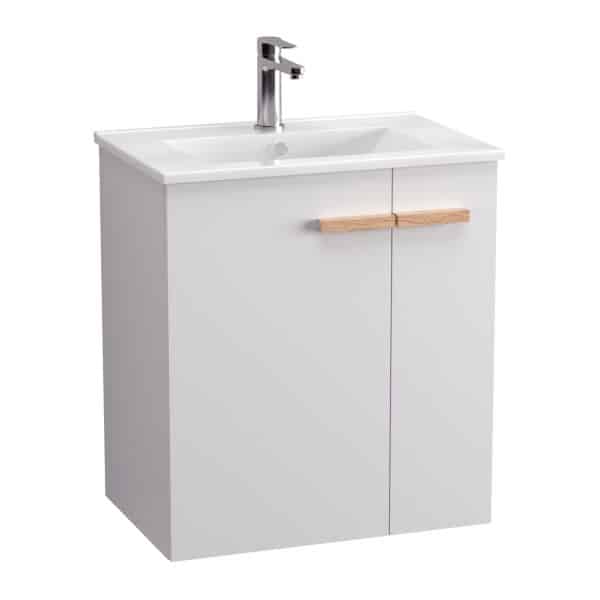 BADEDU HIERA Waschbecken mit Unterschrank 60 cm breit