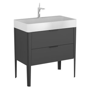 BADEDU SORA Waschbecken mit Unterschrank 80 cm breit