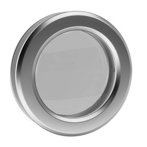 Bullauge ø 250 mm Milchglas Edelstahl mit Teleskoprahmen BT25/0 - ohne Schrauben