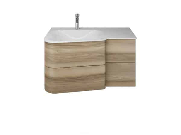 Burgbad BADU Waschbecken mit Unterschrank 92 cm breit
