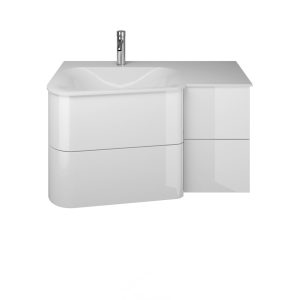 Burgbad BADU Waschbecken mit Unterschrank 92 cm breit