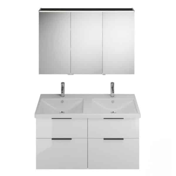 Burgbad EQIO Waschtisch Set mit Spiegelschrank 123 cm breit