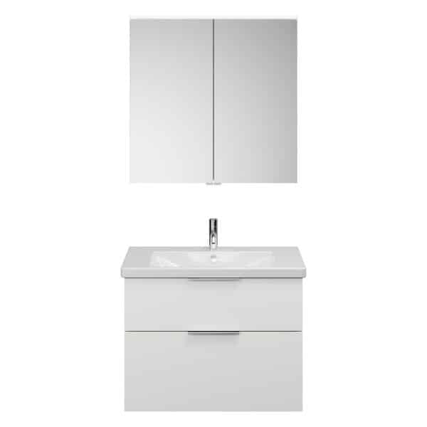 Burgbad EQIO Waschtisch Set mit Spiegelschrank 83 cm breit