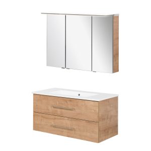 FACKELMANN B.PERFEKT Waschtisch Set mit Spiegelschrank 103 cm breit