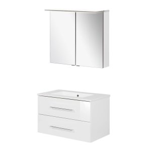 FACKELMANN B.PERFEKT Waschtisch Set mit Spiegelschrank 82 cm breit