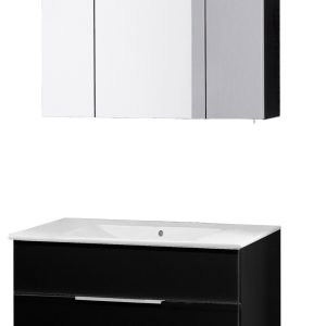 FACKELMANN KARA Waschtisch Set mit Spiegelschrank 80 cm breit