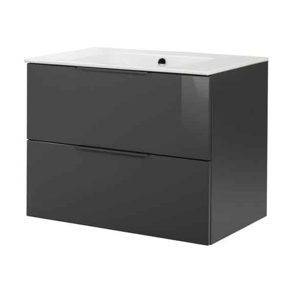 FACKELMANN LUNA Waschbecken mit Unterschrank 80 cm breit