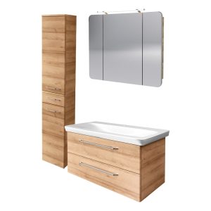 FACKELMANN MILANO Badmöbel Set 4-teilig