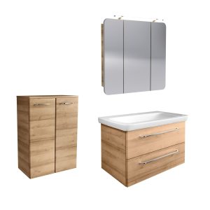 FACKELMANN MILANO Badmöbel Set 4-teilig 88 cm breit