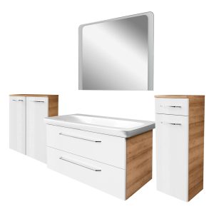 FACKELMANN MILANO Badmöbel Set 5-teilig