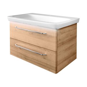 FACKELMANN MILANO Waschbecken mit Unterschrank 88 cm breit