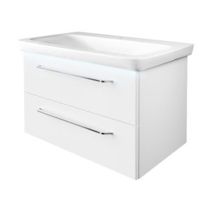 FACKELMANN MILANO Waschbecken mit Unterschrank 88 cm breit