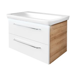 FACKELMANN MILANO Waschbecken mit Unterschrank 88 cm breit