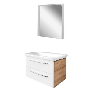 FACKELMANN MILANO Waschtisch Set mit Spiegel 88 cm breit