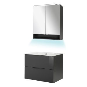 Fackelmann LUNA Badmöbel Set 4-teilig