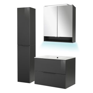 Fackelmann LUNA Badmöbel Set 5-teilig