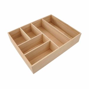 Fackelmann Schubkasten Einsatz Breite 26 cm Buchenholz