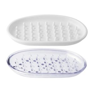 Fackelmann Seifenschale transparent oder weiß