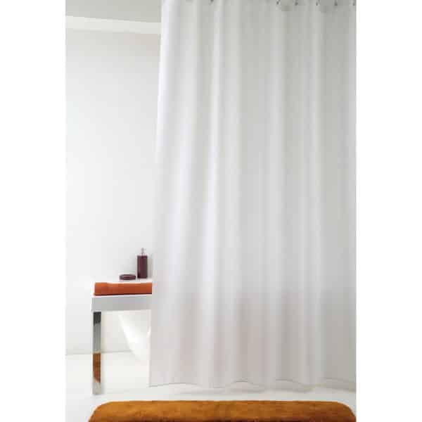 GRUND IMPRESSA Duschvorhang 120 x 200 cm Weiß