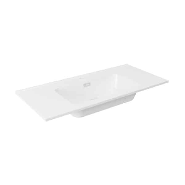 LANZET DUNE Waschbecken Gussmarmor 101 cm breit