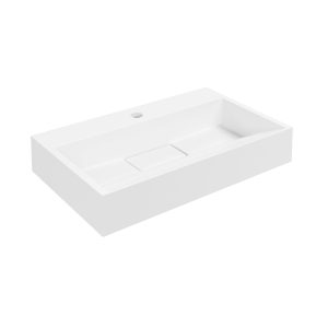 LANZET DUNE Waschbecken Gussmarmor 60 cm breit