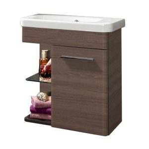 LANZET K8 Gäste WC Set 60 cm Dunkelbraun