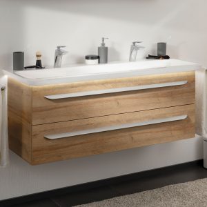 Lanzet M9 Waschbecken mit Unterschrank 130 cm breit