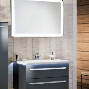 Lanzet M9 Waschtisch Set mit Spiegel 100 cm breit