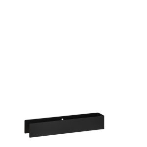 Lanzet Woodblock Handtuchhalter für Wandpaneele schwarz