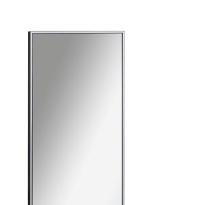 Lanzet Woodblock Spiegelelement 50x100cm Alu schwarz