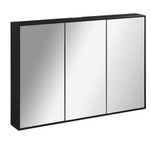 Lanzet Woodblock Spiegelschrank-Einbau W1 101cm schwarz