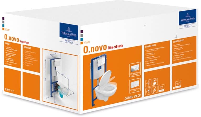 VILLEROY & BOCH O.NOVO Tiefspül-WC mit WC-Sitz
