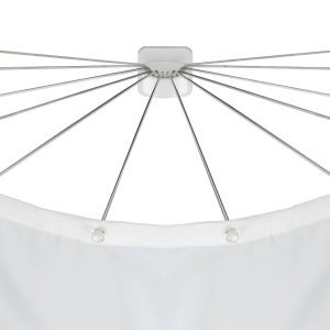 WENKO Duschschirm mit 12 Edelstahl Armen