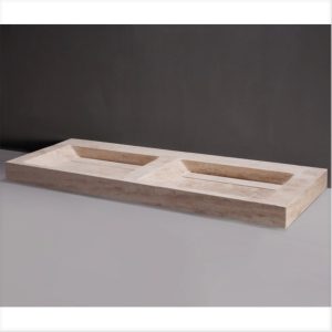 Waschbecken Naturstein BELLEZZA DOPPIO 140