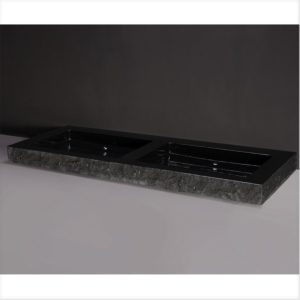 Waschbecken Naturstein PALERMO DOPPIO 140