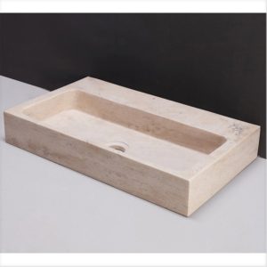 Waschbecken Naturstein TARANTO (50 cm) Travertin
