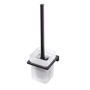 BadeDu SIRIUS Toilettenbürste mit Halter Schwarz matt