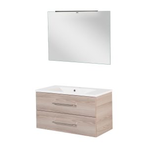 FACKELMANN B.CLEVER Waschtisch Set mit Spiegel 90 cm breit