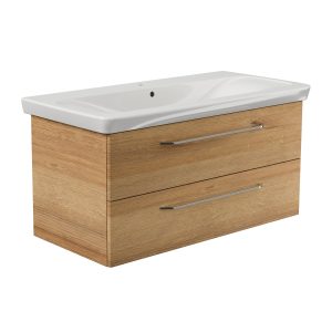 FACKELMANN MILANO Waschbecken mit Unterschrank 107 cm breit