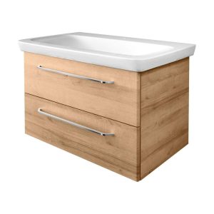 FACKELMANN MILANO Waschbecken mit Unterschrank 88 cm breit