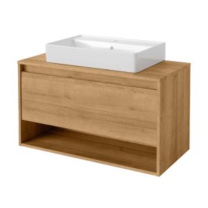 FACKELMANN NATURA Waschbecken mit Unterschrank 94 cm breit