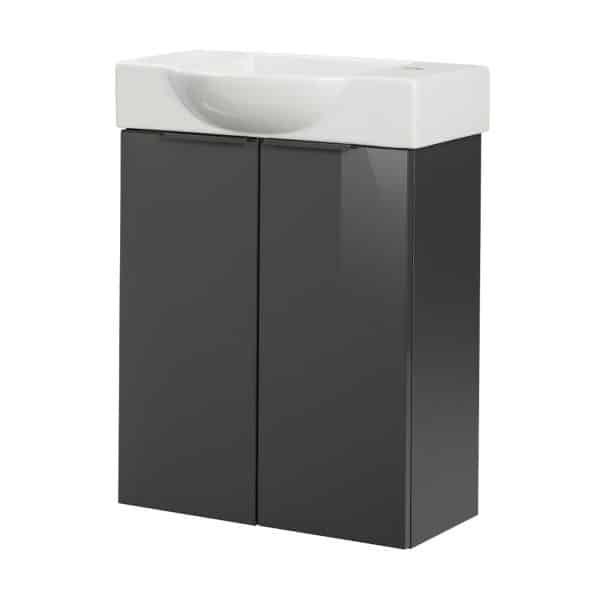 FACKELMANN SBC LUNA Gäste WC Waschtisch Set 55 cm breit