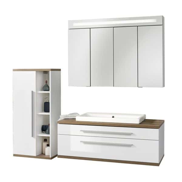 FACKELMANN STANFORD Badmöbel Set 4-teilig 110 cm breit