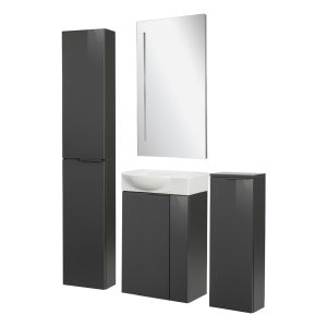 Fackelmann SBC LUNA Gäste WC Set 5-teilig 45 cm