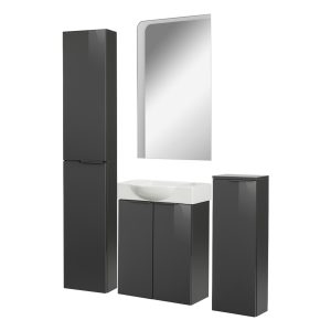 Fackelmann SBC LUNA Gäste WC Set 5-teilig 55 cm