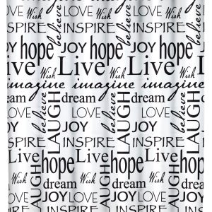 WENKO LIVE Duschvorhang 180 x 200 cm