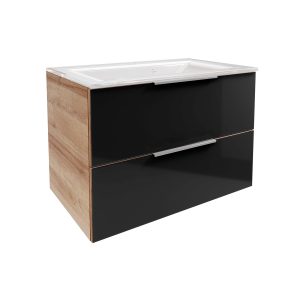 FACKELMANN B.BRILLANT Waschbecken mit Unterschrank 80 cm breit